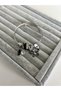 Steel Silver Full Black Stone Butterfly Model Bracelet