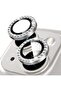 Diamond - Stoned Silver Camera Protector Compatible for iPhone 14 & iPhone 14 Plus