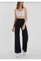 Women's Non-Fading Black High Waist Palazzo Jean Trousers