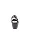 Women's Velcro Sandals Black Genuine Leather 143244 - 4