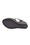 Women's Velcro Sandals Black Genuine Leather 143244 - 5