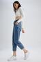 Paperbag Short Leg Jean Ankle Length 100% Cotton Trousers - 5