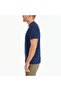 Csc M Basic Logo Brushed Men's Short Sleeve T-shirt Navy Blue Cs0287-466 - 3