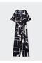 Patterned Satin Jumpsuit - 3