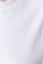 Beyaz Yakası Ribanalı Relaxed %100 Pamuk Örme T-shirt TBBSS23BF00019 - 4