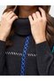 Sewn Detailed Turtleneck Knitwear Tunic Black - 6