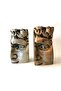 Home Decor Decorative Double Bronze-silver Concrete Antique Face Sculpture Trinket Accessory Set - 4