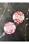 Valentine's Day Series 4 Cm 50 Pieces Mixed Set Perforated Labels, Double-Way Embossed Product Labels - 2