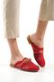 Women's Daily Comfortable Closed Front Straw Dowry Slippers Red - 2