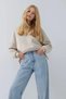 Cindy 90's Light Snow Loose Lycra Super High Waist 90's Denim Jeans Palazzo - 4