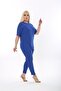Women's Short Sleeve, Elastic Waist, Slit, Comfortable, Double Camisole Suit - 3