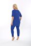 Women's Short Sleeve, Elastic Waist, Slit, Comfortable, Double Camisole Suit - 8