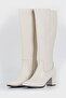 Women's Beige Genuine Natural Leather Boots Size 35-41 - 2