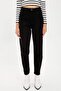 High Waist Mom Jeans with Black Leg Detail - 4