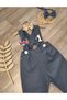 Airplane Concept Baby Boy Salopette Birthday Outfit - 2