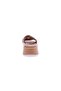 Women's Cross Strap Slippers Beige Genuine Leather 4137318 - 4