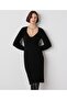 V-Neck Knitwear Dress - 2