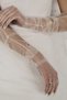 2026 New Season Gloves Party Gloves Long See-Through White Tulle Outside Shooting Costume Wedding Dress Gloves - 3