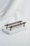 Napkin Holder Hagia Sophia Gold Real Marble, Metal Profile Handle - 3
