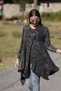 Authentic Bohemian 100% Cotton Balloon Cut Plus Size Asymmetrical Knitwear Mini Dress - 3