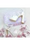 14 Cm Thick Heeled Off White Comfortable Wedding Dress Shoes Aslı Acar - 4