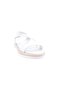 Women's Cross Strap Velcro Sandals White Genuine Leather 3243244 - 2