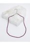 Ruby Washer Model 2x3 Mm Facet Cut Natural Stone Necklace