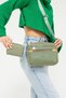 Esta Nora Green Camel Women's Combination Bag and Wallet Bag 21x27 Wallet 10x13 Sizes - 2