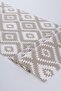 Special Luxury Runner Stain Resistant Water Repellent Special Fabric Checkered Beige Runner1020 - 2