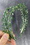 2026 Bridal Accessory Green Color Crystal Stone Handmade Maria Model Henna and Bridal Crown – Crown – Crown - 3