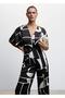 Patterned Satin Jumpsuit