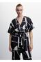 Patterned Satin Jumpsuit - 8