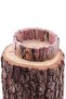 Certified Rhodonite Natural Stone Wide Cut Bracelet