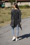 Authentic Bohemian 100% Cotton Balloon Cut Plus Size Asymmetrical Knitwear Mini Dress - 4