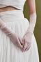 New Season Gloves White Transparent Tulle Wedding Dress Gloves Costume Accessory - 7