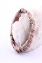 Certified Rhodonite Natural Stone Wide Cut Bracelet - 2