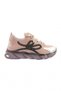 Women's Strech Detailed Silver Stone Lace-up Sneakers Shoes Camel 3293137