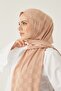 Women's Hijab Silky Cotton Jacquard Checkerboard Pattern Shawl*mink