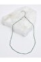 Emerald 2 Mm Facet Cut Natural Stone Necklace