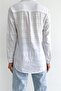 Women's V-Neck Double Pocket Folding Sleeve Slim Fit Shirt - 5