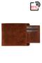 Handmade Genuine Leather RFID Blocker Crazy Tan Coin Portfolio