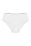 Women's White Cotton High Waist Bato Panties 3 Pieces - 2