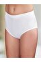 -Women's White Seamless High Waist Bato Slip 6-Piece Economical Pack Mb018