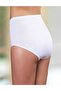 -Women's White Seamless High Waist Bato Slip 6-Piece Economical Pack Mb018 - 2