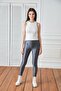 Women's White Crew Neck Corded Tank Top