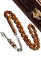 Light Color Barley Cut Kuka Rosary with Tarnish-Free Metal Tassels