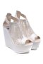 Bridal Shoes Wedge Heel