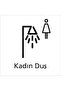 Women Shower Bath Foil Digital Printing Sticker Self Adhesive on Door