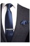 Men's Solid Color Tie And Handkerchief Set Men's Necktie - 3