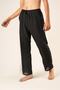 100% Cotton Muslin Men's Pajama Bottoms - Black - 2